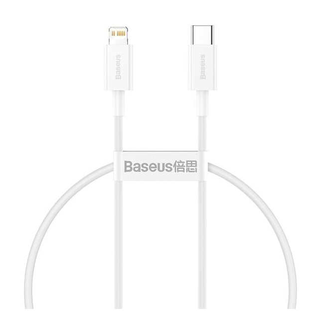 Baseus Superior PD USB-C - Lightning 20W 0,25 m Hvid