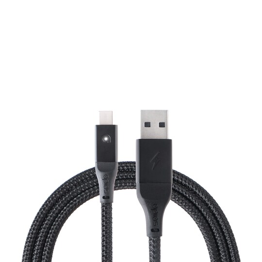 apias Smart USB til USB-C-opladningskabel 2 m (sort) | Elgiganten