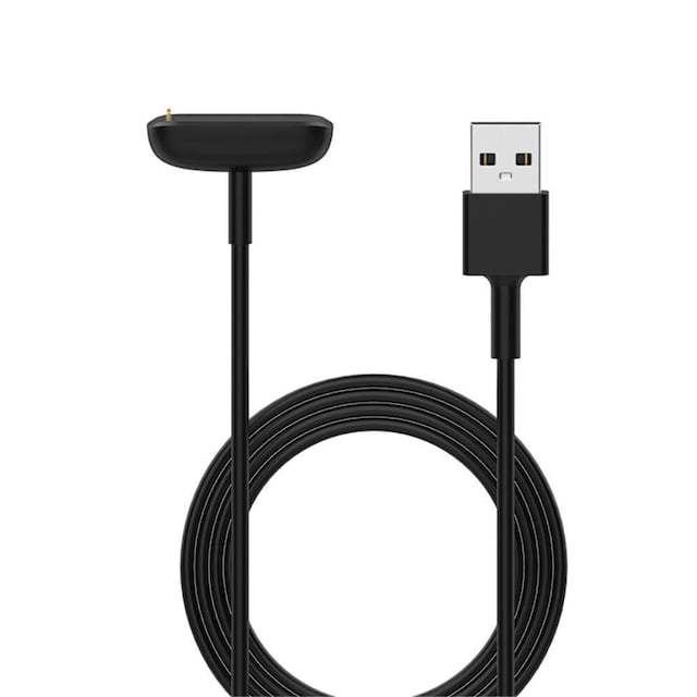 Fitbit Luxe/Charge 5 1m USB Opladningskabelholder - Sort