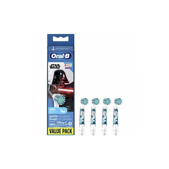 Oral-B elektriske tandbørstehoveder, Star wars EB10S-4 hoveder, til børn,  Antal børstehoveder inkluderet 4 | Elgiganten