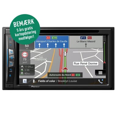 Pioneer AVIC-Z630BT - Navigation,Bluetooth og Trådløs Carplay