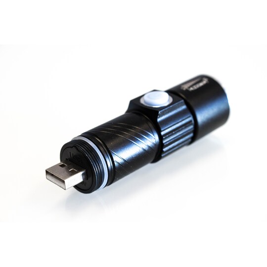 LED Lommelygte 400 Lumen, genopladelig via USB | Elgiganten
