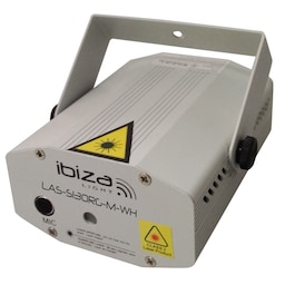 Ibiza Mini Firefly Laser - Hvid