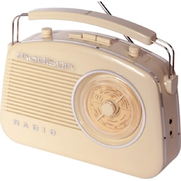 Madison retro radio m. Bluetooth, beige