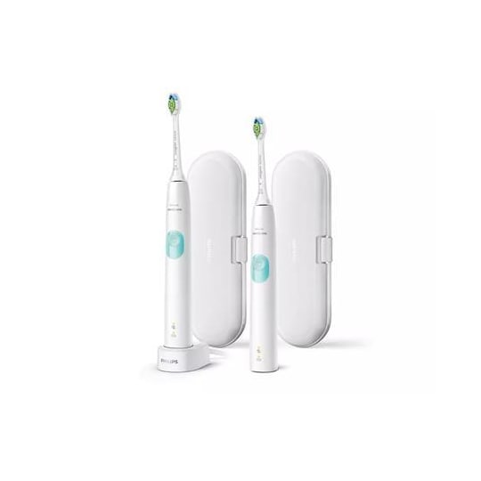 Philips Elektrisk tandbørste HX6807/35 Sonicare ProtectiveClean 4300  Genopladelig, Til voksne, Antal børstehoveder inkluderet 2, Antal tænder  børstetilstande 2, Hvid/Mint | Elgiganten