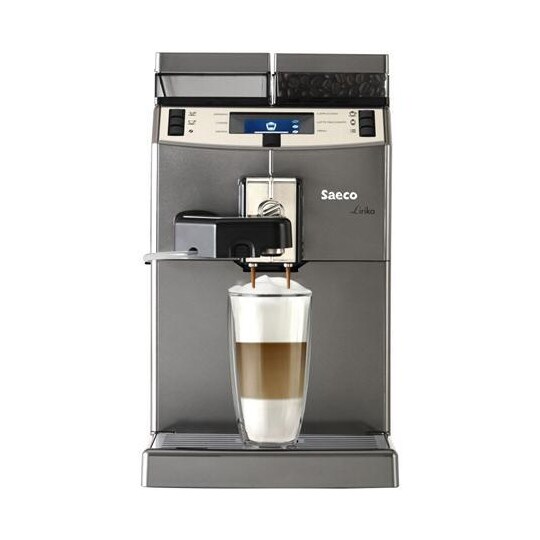 Saeco Lirika One touch Kaffemaskine RI9851/01 Indbygget mælkeskummer,  fuldautomatisk, 1850 W, sølv | Elgiganten