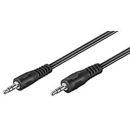 Goobay Audiotilslutningskabel AUX, 3,5 mm stereo, Fladkabel