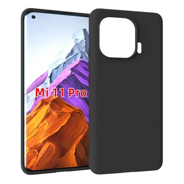 Silikone cover Xiaomi Mi 11 Pro  - Sort