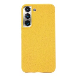 Miljøvenligt Ægte læder Samsung Galaxy S22 etui -Yellow