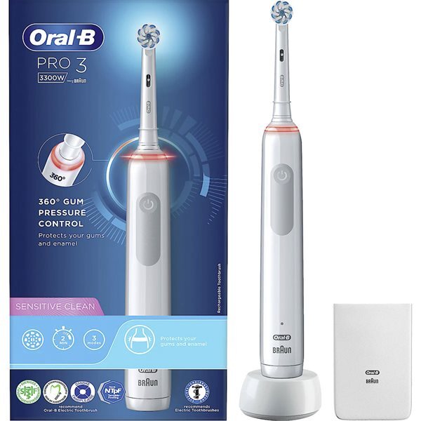 Oral-B Pro 3 3000 Sensitive Clean | Elgiganten
