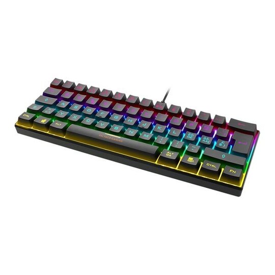 Deltaco Gaming 60% Mekanisk Tastatur RGB schweizisk | Elgiganten