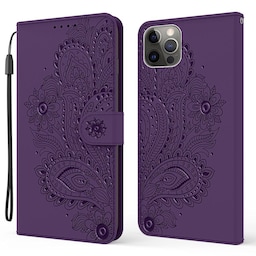 SKALO iPhone 13 Pro Max Mandala Flip Cover - Lilla