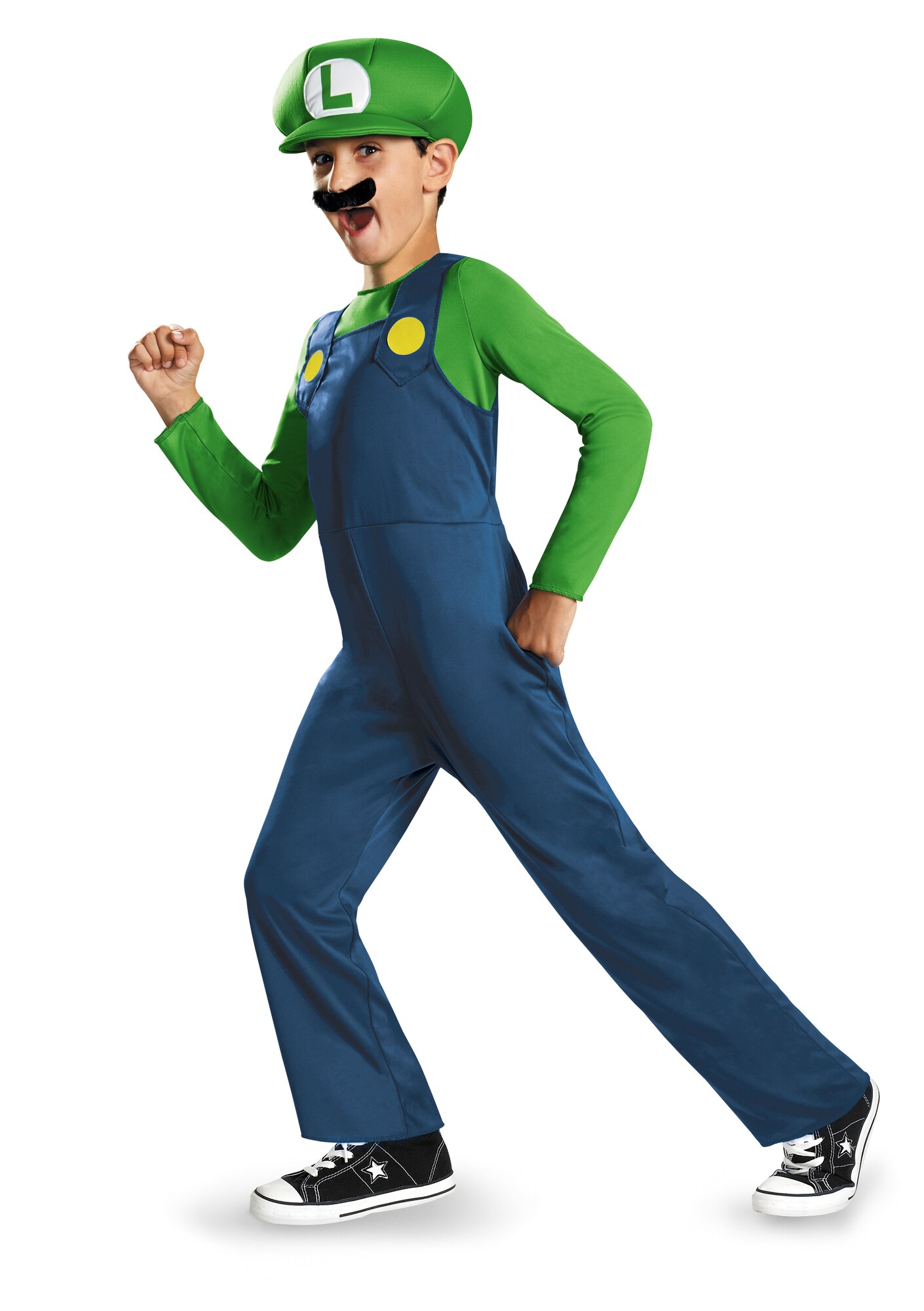 Super Mario - Classic Costume Luigi S (Age 4-6) | Elgiganten