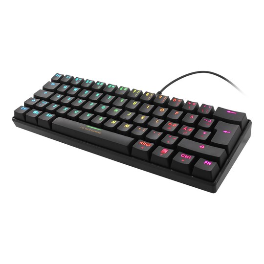 DELTACO GAMING DK430B Mekanisk 60% RGB -tastatur, brun switch, 62 taster |  Elgiganten