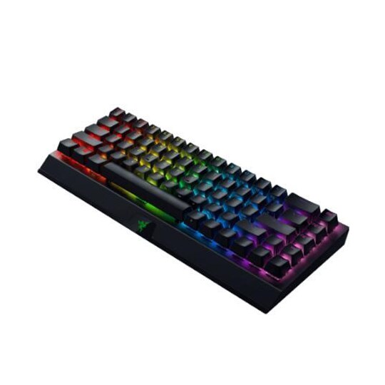Razer BlackWidow V3 Mini HyperSpeed mekanisk gamingtastatur, RGB LED -lys,  RU, trådløs, sort, gul switch | Elgiganten