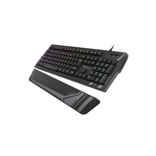 Genesis Rhod 350 RGB Gaming -tastatur, RGB LED -lys, USA, sort, kablet