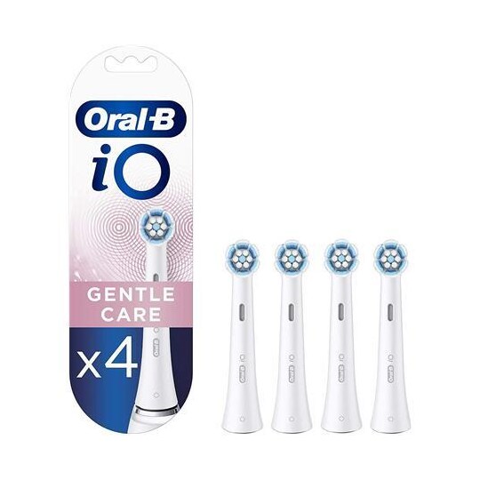 Oral-B tandbørste udskiftningshoveder iO Gentle Clean Heads, til voksne,  Antal børstehoveder inkluderet 4, Hvid | Elgiganten