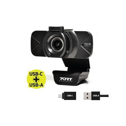 PORT DESIGNS FHD Webcam 900078 Sort, USB