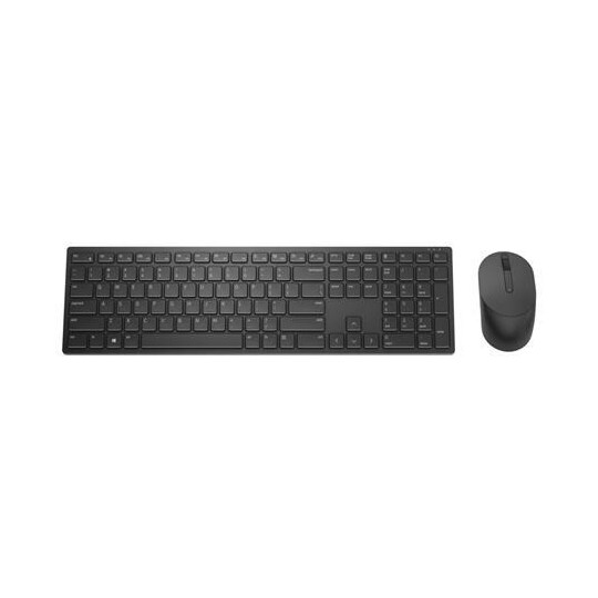Dell Pro -tastatur og mus (RTL BOX) KM5221W trådløs, trådløs (2,4 GHz),  batterier inkluderet, US International (QWERTY), sort | Elgiganten