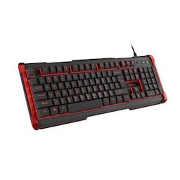 Genesis Rhod 420 Gaming -tastatur, USA, kablet, rød/sort