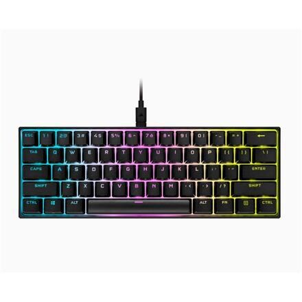 Corsair K65 RGB MINI 60 % mekanisk gaming-tastatur, RGB LED-lys, NA,  kablet, sort | Elgiganten
