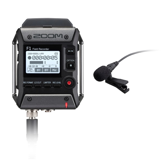 Zoom F1-LP Field Recorder + Lavalier mikrofon