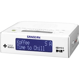 Radiovækkeur Sangean DCR-89+ DAB+, FM Hvid