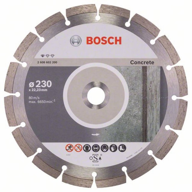 Bosch Accessories 2608602200 Standard for Concrete 230 x 22,23 Diamantskæreskive Diameter 230 mm 1 stk