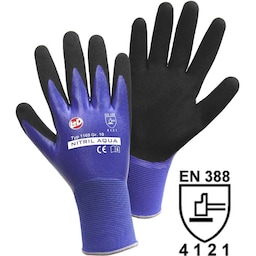 L+D Nitril Aqua 1169-XXL Nylon Arbejdshandske Størrelse