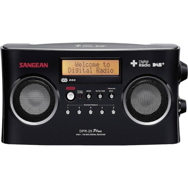 Kuffertradio Sangean DPR-25+ DAB+, FM