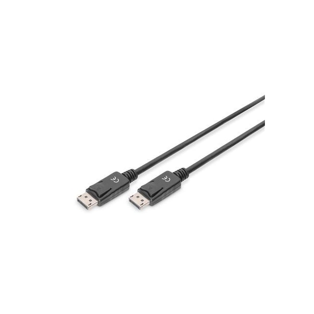 Digitus DisplayPort tilslutningskabel AK-340100-010-S Sort, DP til DP, 1 m