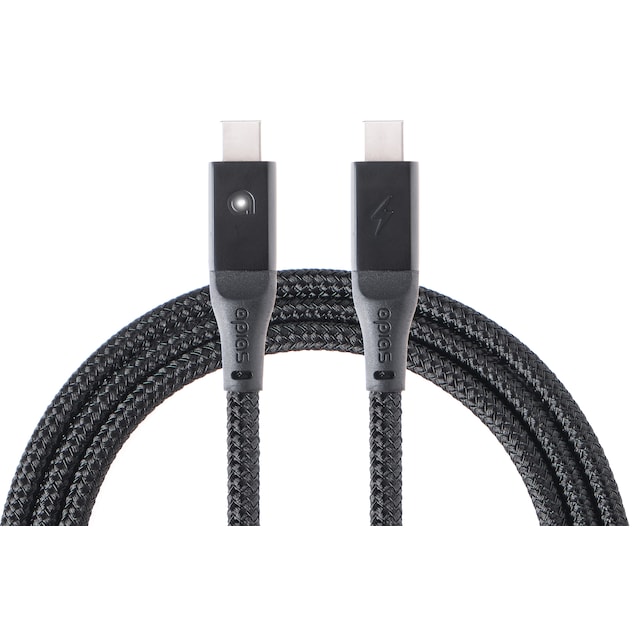 apias Smart USB-C til USB-C-opladningskabel 2 m (sort)