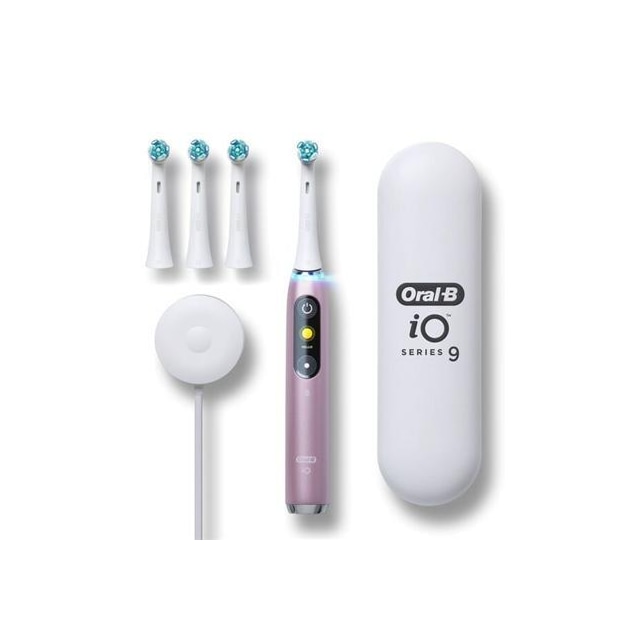 Oral-B Elektrisk tandbørste iO Series 9N Genopladelig, Til voksne, Antal børstehoveder inkluderet 1, Antal tænder børstetilstande 7, Rose