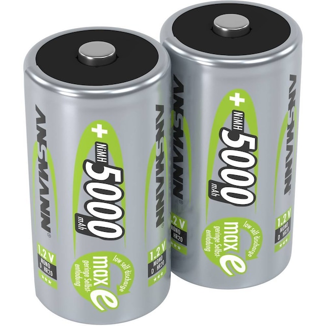 Ansmann maxE HR20 Genopladeligt D-batteri NiMH 5000 mAh