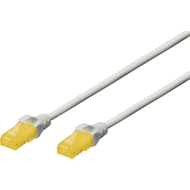 Digitus DK-1613-A-030 RJ45 Netværkskabel, patchkabel CAT 6A U/UTP 3.00 m Grå Halogenfri, snoede par 1 stk