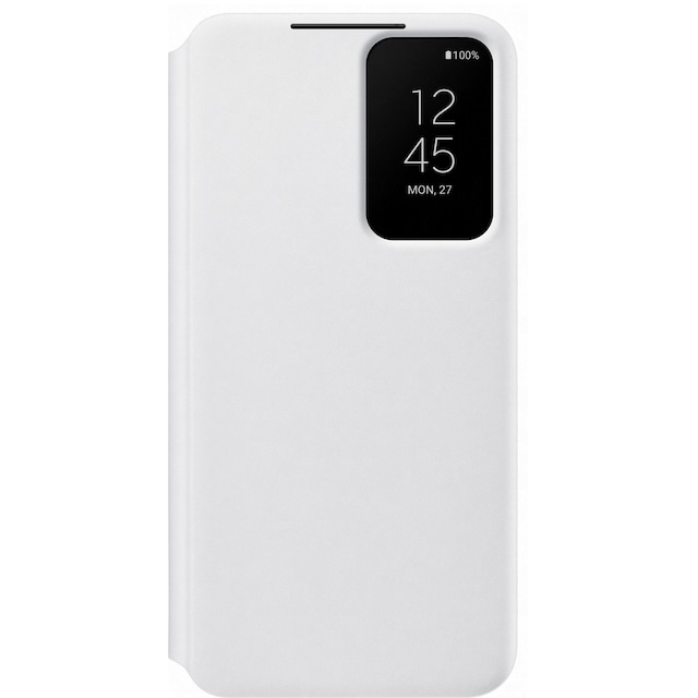 Samsung Clear View Galaxy S22-cover (hvidt)