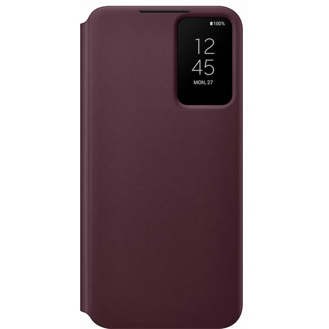 Samsung Clear View Galaxy S22 Plus-cover (burgundy)