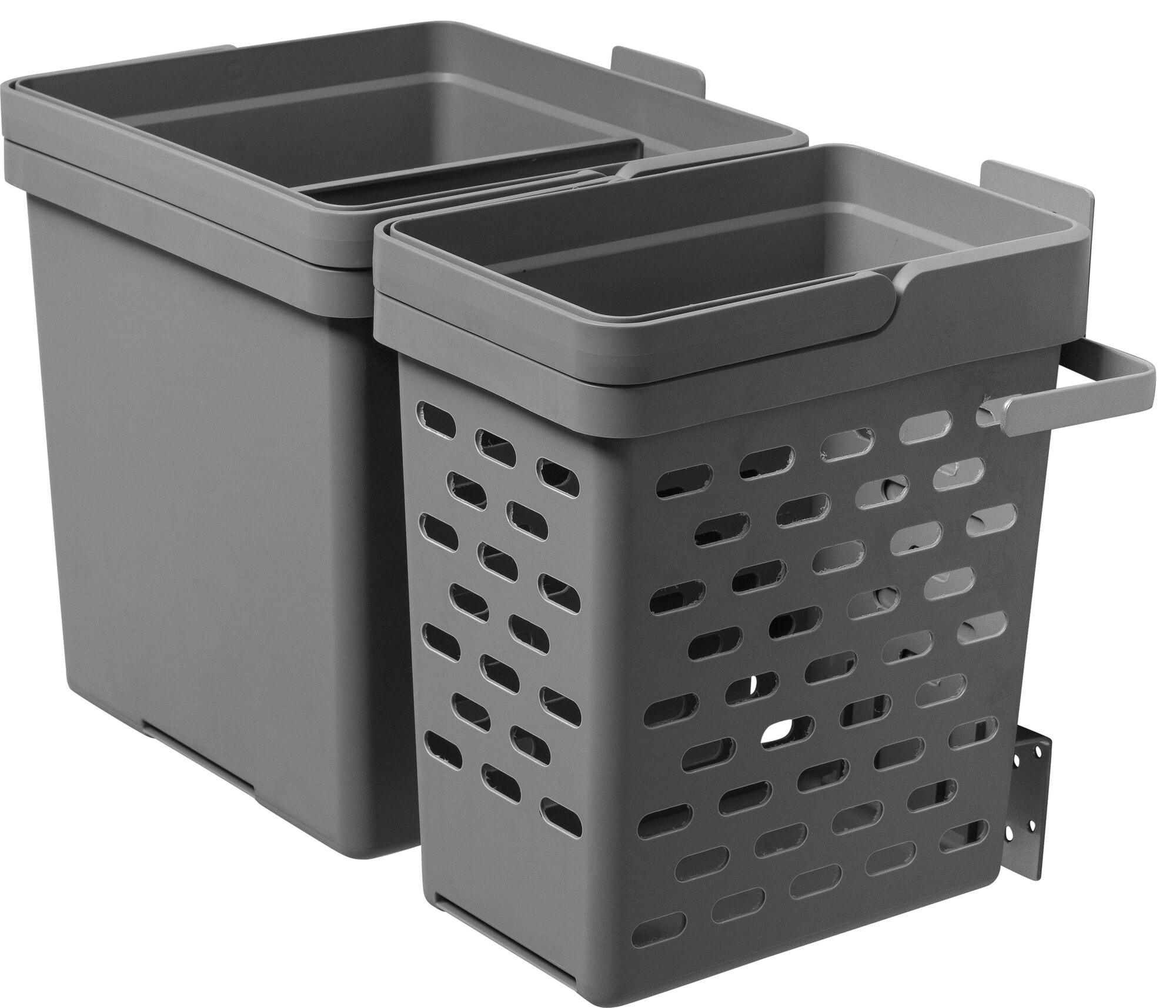 Epoq affaldssorteringsløsning med 2 skraldespande (grå) | Elgiganten