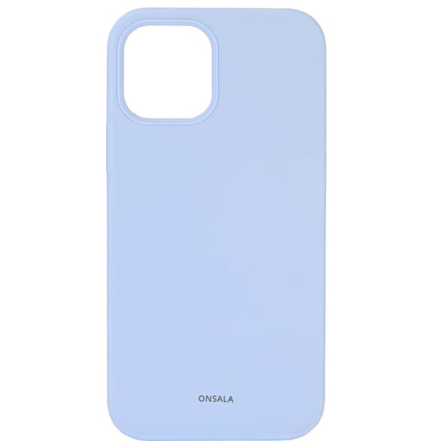 Onsala iPhone 12-/12 Pro-silikonecover (lyseblåt)