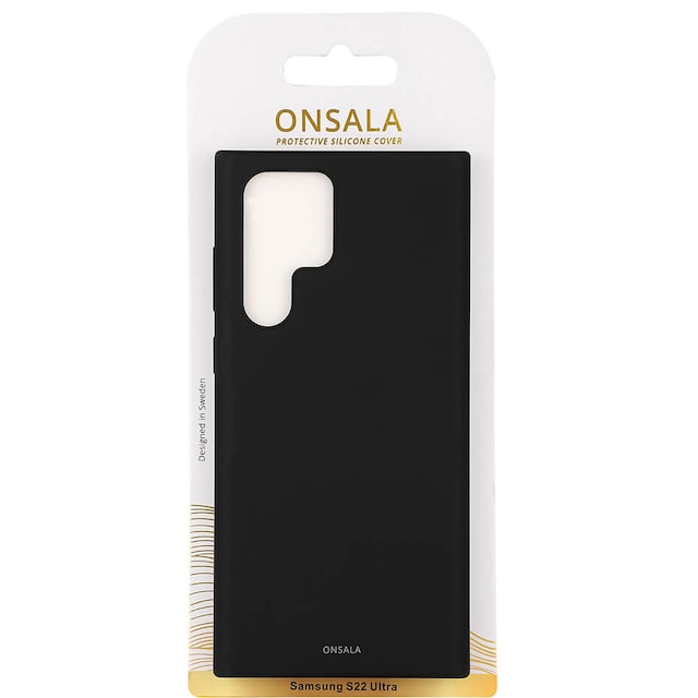 Onsala Silicone cover til Samsung Galaxy S22 Ultra (sort)