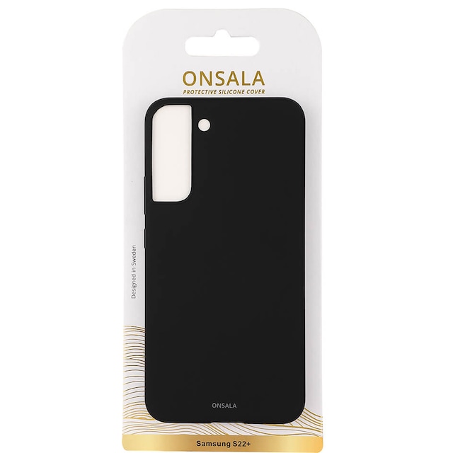 Onsala Silicone cover til Samsung Galaxy S22 Plus (Sort)