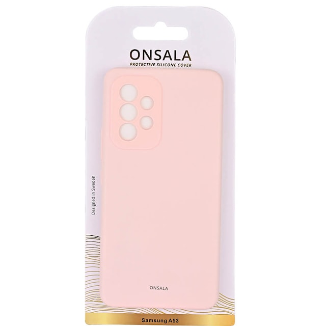 Onsala Silicone cover til Samsung Galaxy A53 (Chalk Pink)