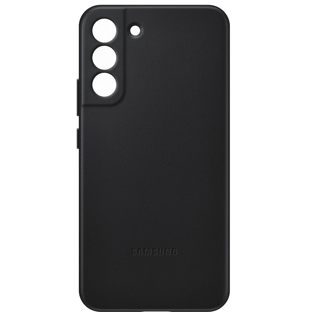 Samsung Leather Galaxy S22+-cover (sort)