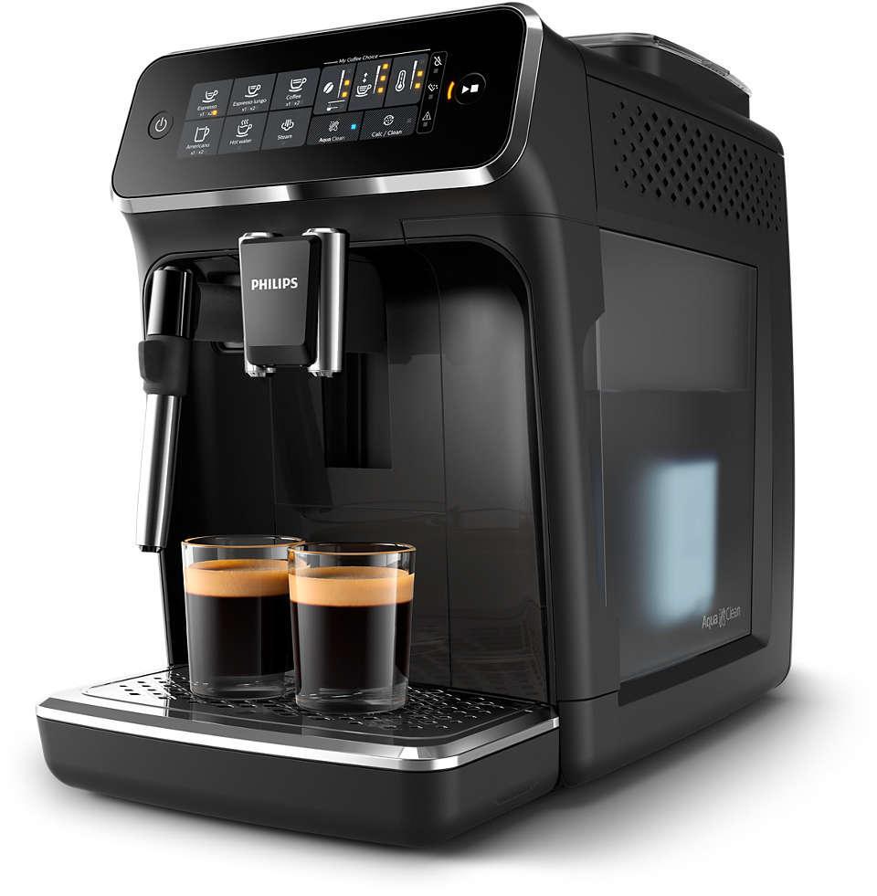 Philips Espresso kaffemaskine EP3221/40 Pumpetryk 15 bar, Indbygget  mælkeskummer, Fuldautomatisk, 1500 W, Sort | Elgiganten