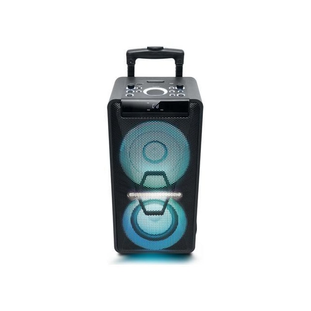 M-1920 DJ Festhøjttaler trolly BT USB LED CD 300W