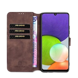 DG-Ming Wallet cover 3-kort Samsung Galaxy A21s - Coffe