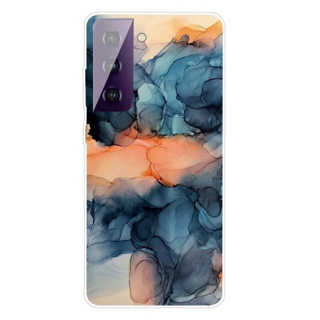 SKALO Samsung S21 FE Marmor TPU-cover - #4