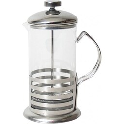 800 ml cafetière 22 x 13 cm gennemsigtig/sølv