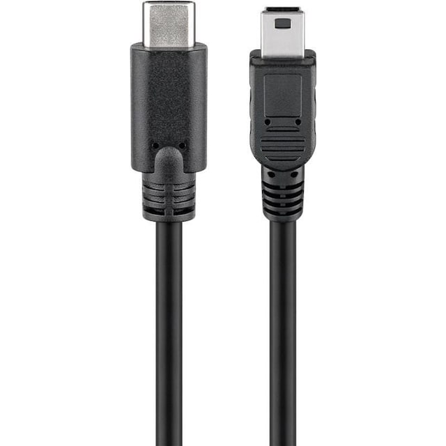 Goobay USB 2.0 HighSpeed-kabel 0,5 m, sort