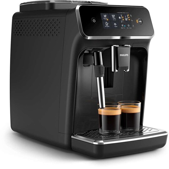 Philips Kaffemaskine EP2221/40 Pumpetryk 15 bar, Indbygget mælkeskummer,  Fuldautomatisk, 1500 W, Sort | Elgiganten